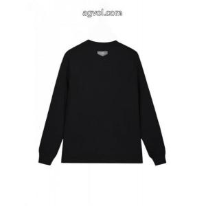 GIVENCHY万針刺繍クラシック梵字アルファベットロゴ背中カスタムピーチ長袖Tシャツ