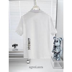 GIVENCHY 25 SS高バージョン胸貼りプリントロゴラウンドネック半袖Tシャツ