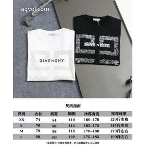 GIVENCHYセイコー透かしプリント半袖Tシャツ男女同型