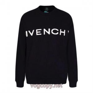 GIVENCHYスクエア大刺繍ラウンドネックセーター男女同型