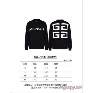 GIVENCHYスクエア大刺繍ラウンドネックセーター男女同型