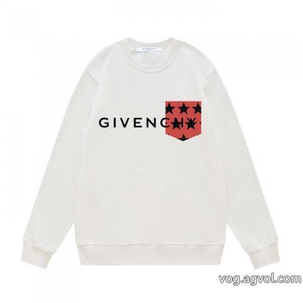 Givenchy秋冬新作星柄ロゴプリントパーカー男女同型 0