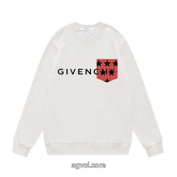 Givenchy秋冬新作星柄ロゴプリントパーカー男女同型 3
