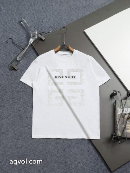 GIVENCHYセイコー透かしプリント半袖Tシャツ男女同型 4