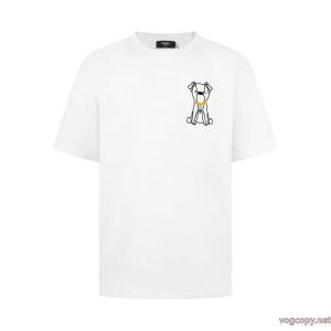 大変人気 ついに登場 ファッションスタッズ半袖Tシャツ偽物 通販FENDI