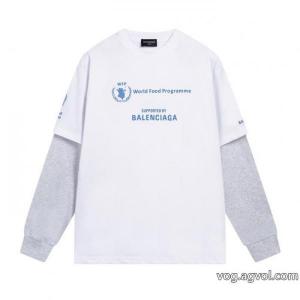 BALENCIAGA/チューリッヒ家WFP世界食糧署チャリティー限定アイテム#長袖Tシャツ
